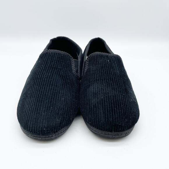 Spring Step Men's Adam Black Slip-On Corduroy Slipper Size 39 - Picture 7 of 10